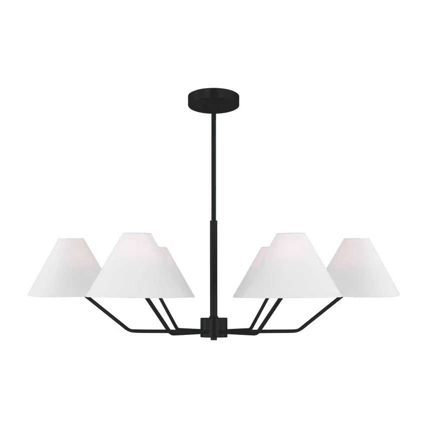 Visual Comfort Studio Collection - Burke Chandelier - DJC1016MBK - Canada Light Shop