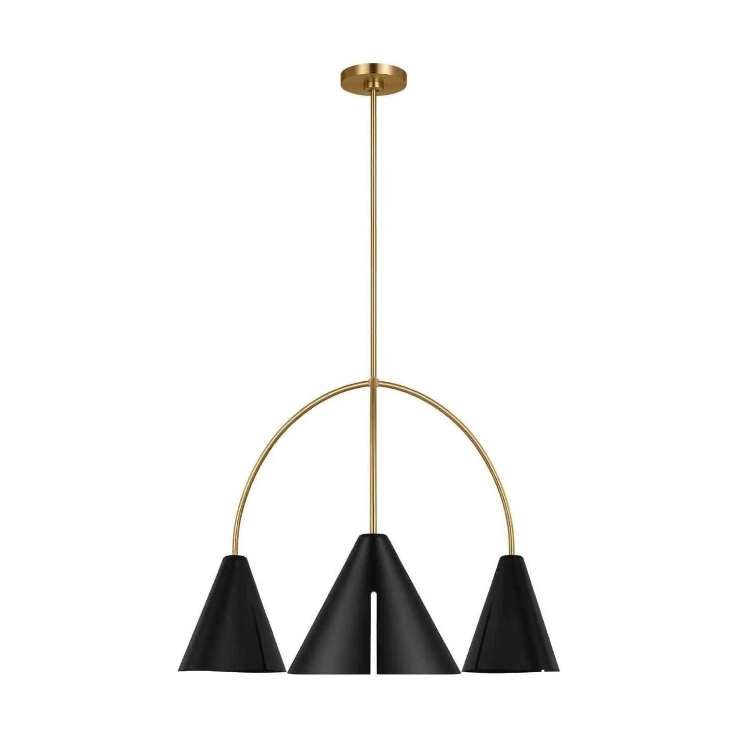 Visual Comfort Studio Collection - Cambre LED Chandelier - KC1113MBKBBS-L1 - Canada Light Shop