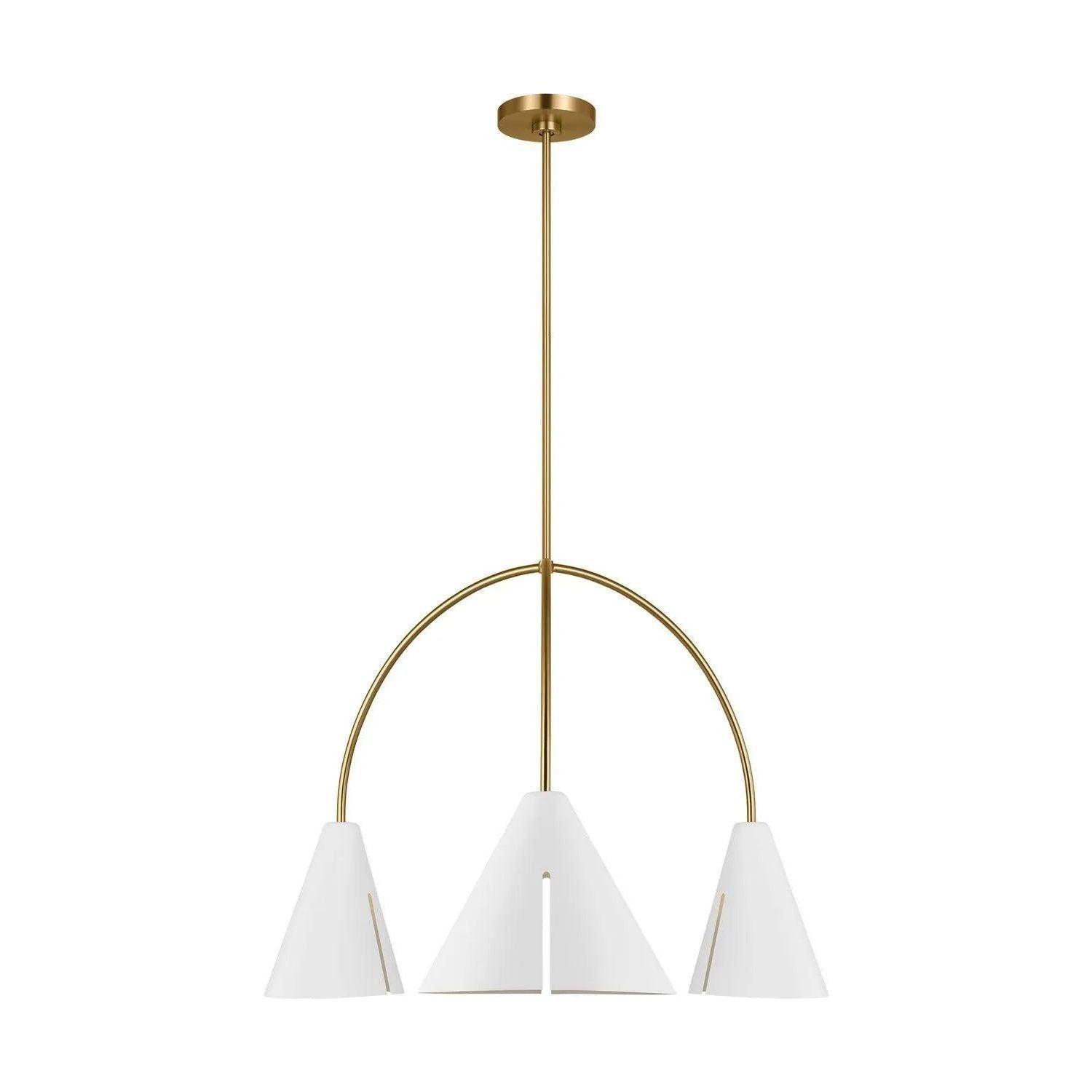 Visual Comfort Studio Collection - Cambre LED Chandelier - KC1113MWTBBS-L1 - Canada Light Shop
