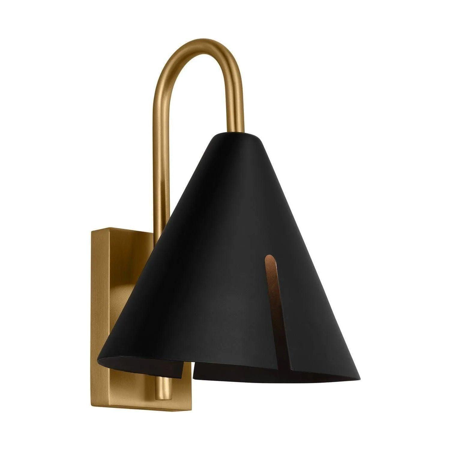 Visual Comfort Studio Collection - Cambre LED Task Wall Sconce - KW1131MBKBBS-L1 - Canada Light Shop