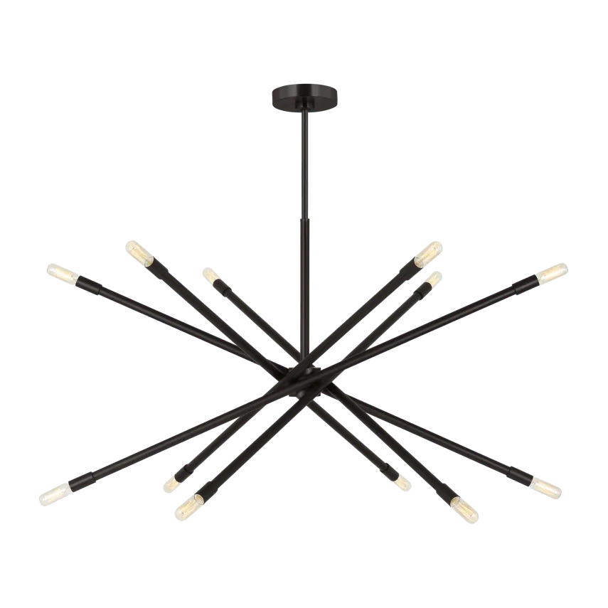 Visual Comfort Studio Collection - Eastyn Chandelier - CC16512MBK - Canada Light Shop