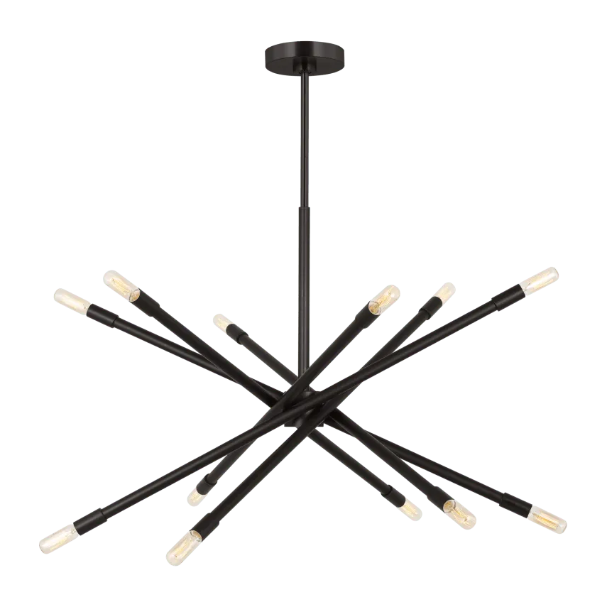 Visual Comfort Studio Collection - Eastyn Chandelier - CC16612MBK - Canada Light Shop