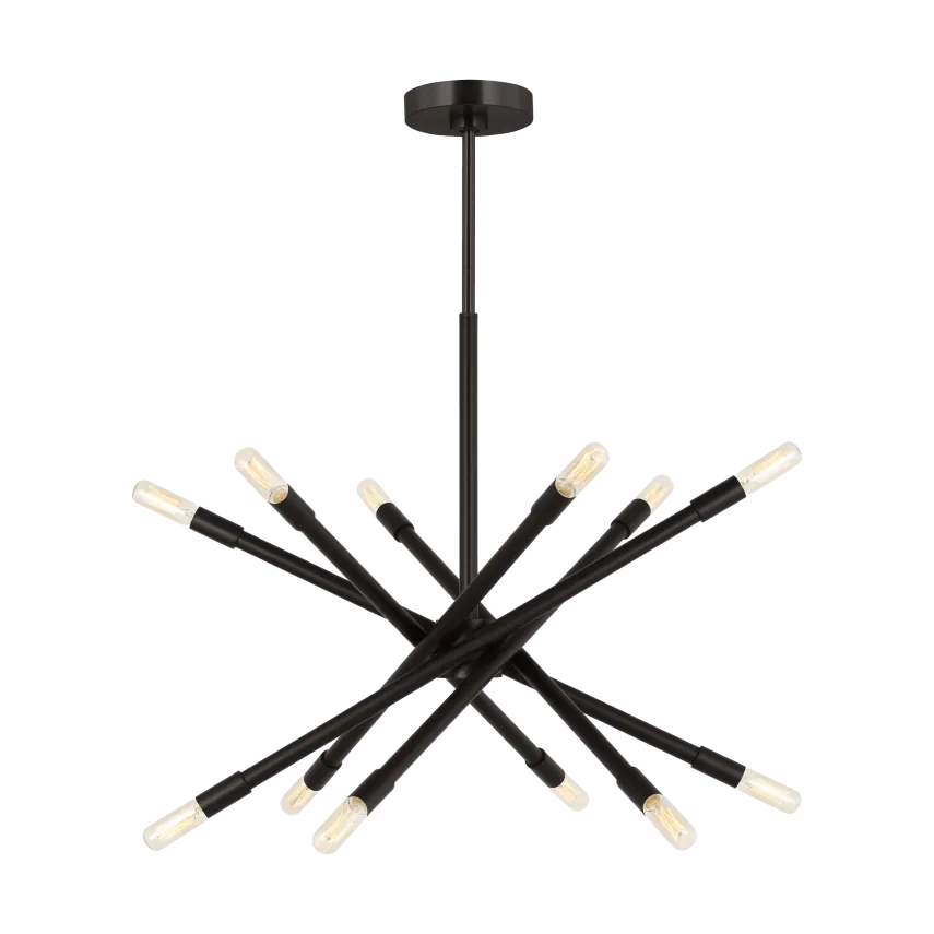 Visual Comfort Studio Collection - Eastyn Chandelier - CC16712MBK - Canada Light Shop
