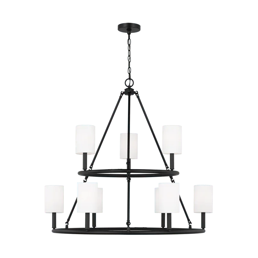 Visual Comfort Studio Collection - Egmont Chandelier - DJC1099MBK - Canada Light Shop