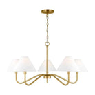 Visual Comfort Studio Collection - Eldon Chandelier - DJC1205SB - Canada Light Shop