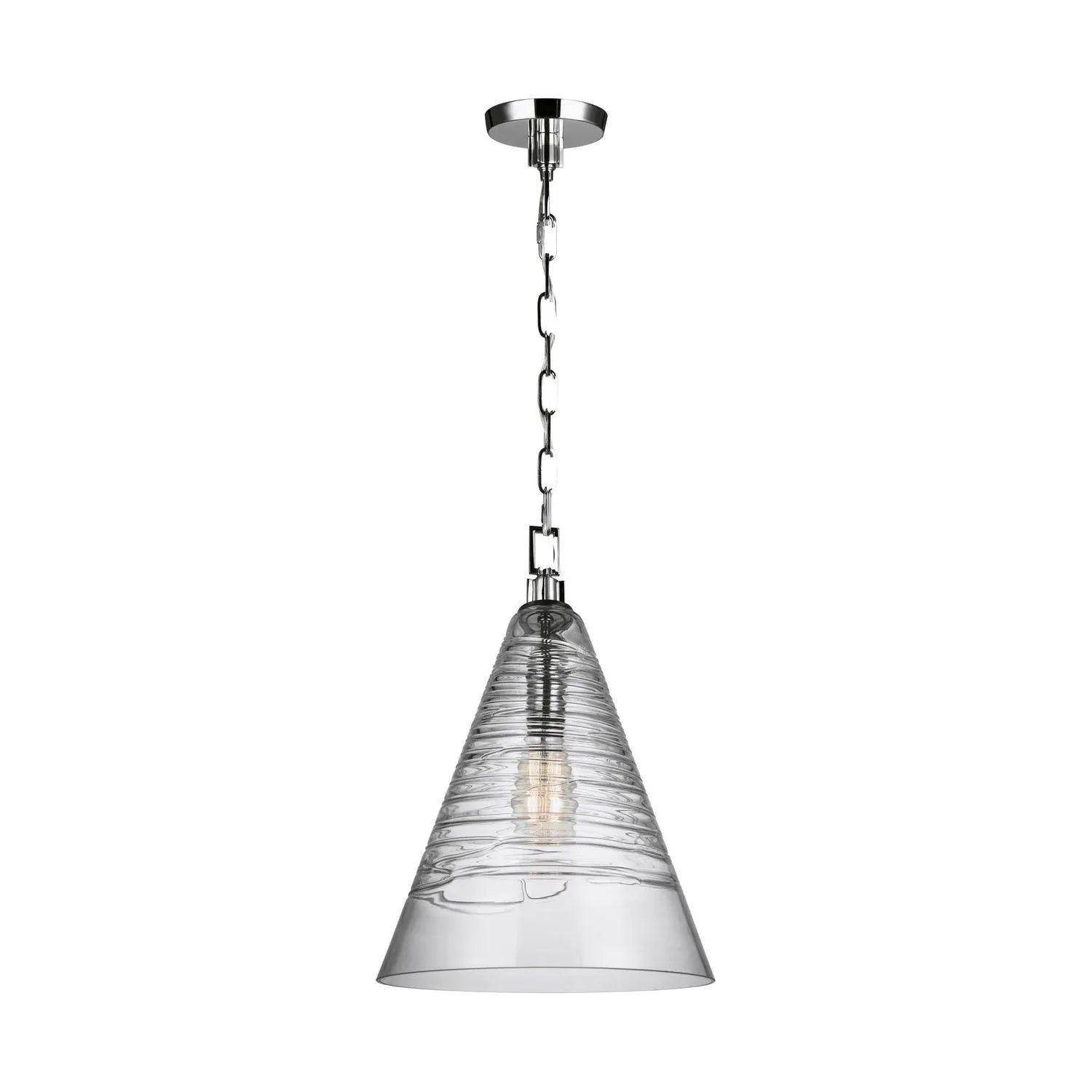 Visual Comfort Studio Collection - Elmore Cone Pendant - P1445CH - Canada Light Shop