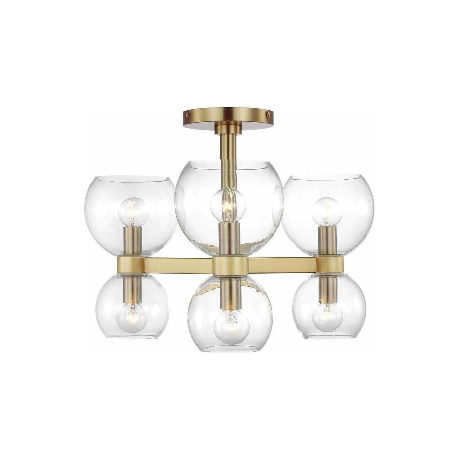 Visual Comfort Studio Collection - Londyn Semi Flush Mount - KSF1036BBSCG - Canada Light Shop