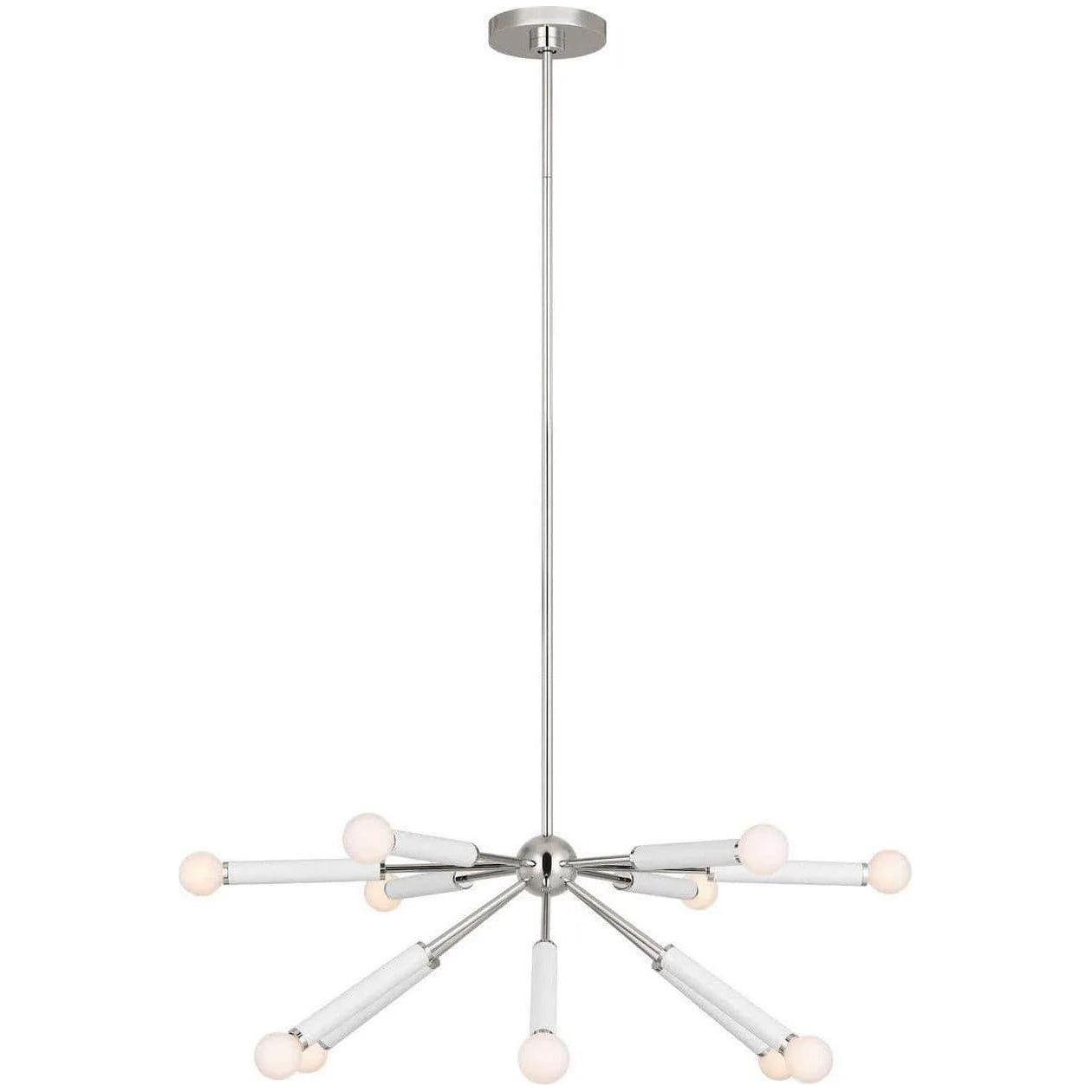 Visual Comfort Studio Collection - Monroe Chandelier - KSC10612PNGW - Canada Light Shop