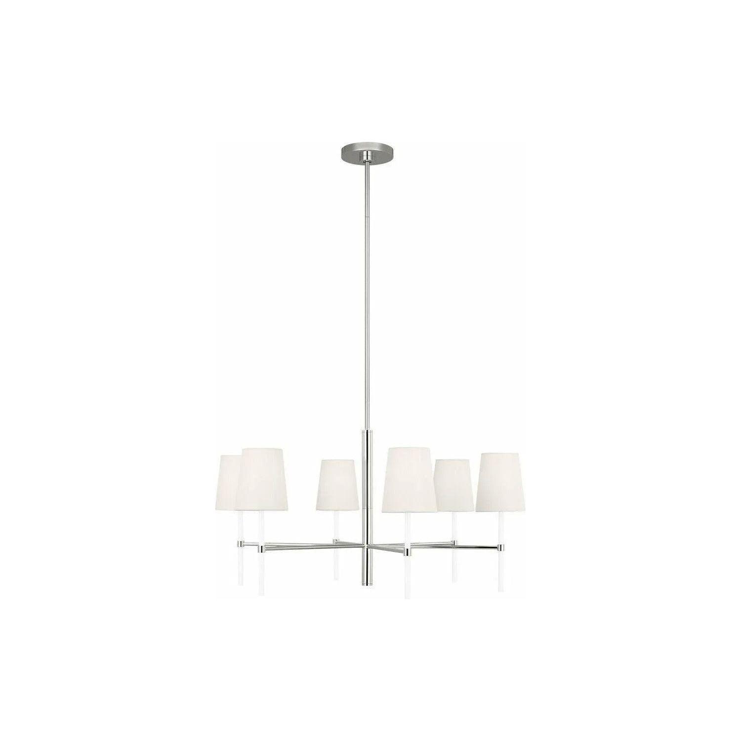 Visual Comfort Studio Collection - Monroe Chandelier - KSC1086PNGW - Canada Light Shop