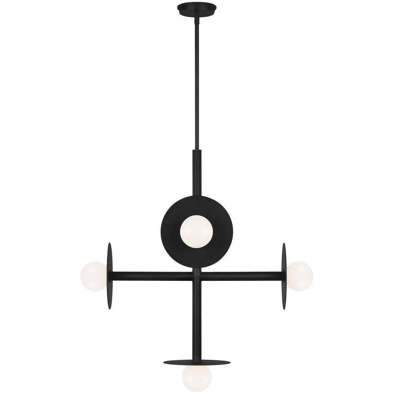 Visual Comfort Studio Collection - Nodes Linear Chandelier - KC1035MBK - Canada Light Shop