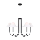 Visual Comfort Studio Collection - Porteau Chandelier - DJC1035MBK - Canada Light Shop