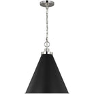 Visual Comfort Studio Collection - Wellfleet Cone Pendant - CP1271MBKPN - Canada Light Shop