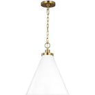 Visual Comfort Studio Collection - Wellfleet Cone Pendant - CP1271MWTBBS - Canada Light Shop