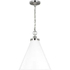 Visual Comfort Studio Collection - Wellfleet Cone Pendant - CP1271MWTPN - Canada Light Shop