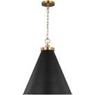 Visual Comfort Studio Collection - Wellfleet Cone Pendant - CP1281MBKBBS - Canada Light Shop