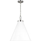 Visual Comfort Studio Collection - Wellfleet Cone Pendant - CP1281MWTPN - Canada Light Shop