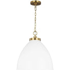 Visual Comfort Studio Collection - Wellfleet Dome Pendant - CP1301MWTBBS - Canada Light Shop