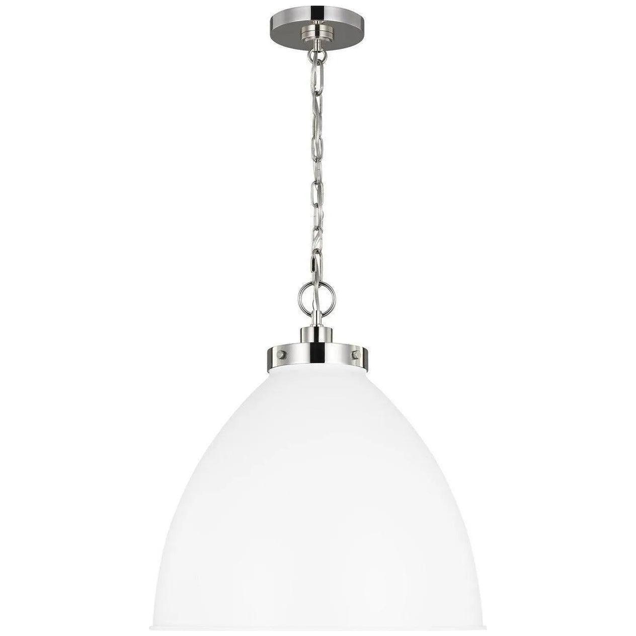Visual Comfort Studio Collection - Wellfleet Dome Pendant - CP1301MWTPN - Canada Light Shop
