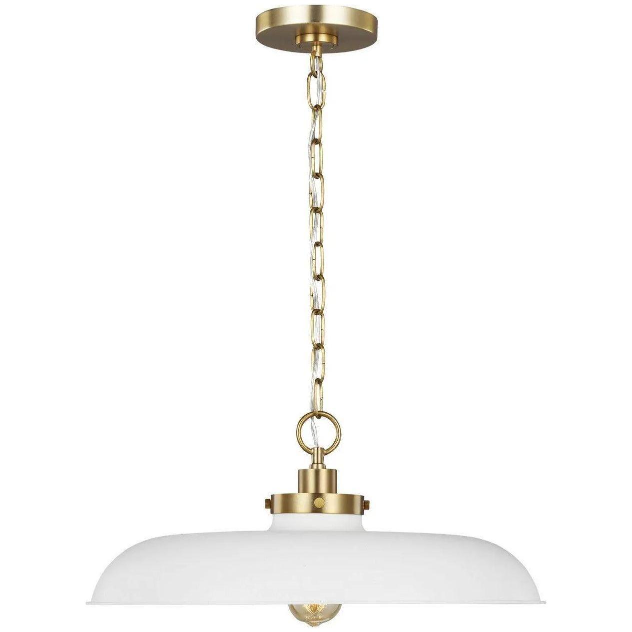 Visual Comfort Studio Collection - Wellfleet Pendant - CP1231MWTBBS - Canada Light Shop