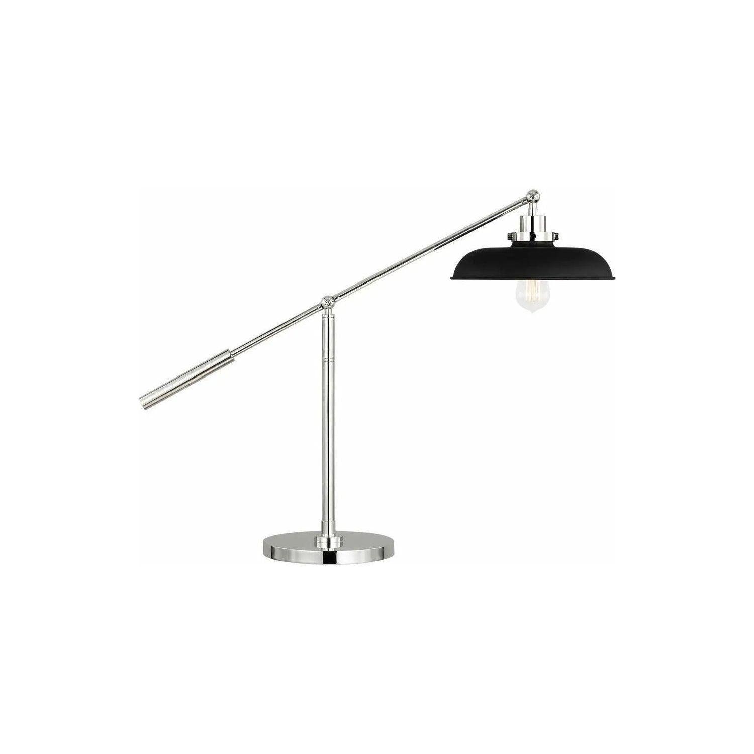 Visual Comfort Studio Collection - Wellfleet Wide Desk Lamp - CT1111MBKPN1 - Canada Light Shop
