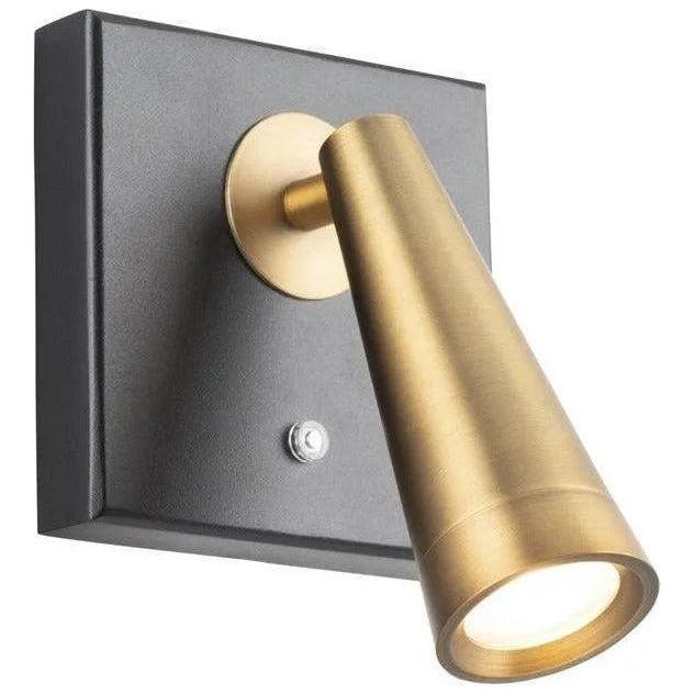 WAC Lighting - Arne LED Reading Light - BL-48007-BK/AB - Canada Light Shop