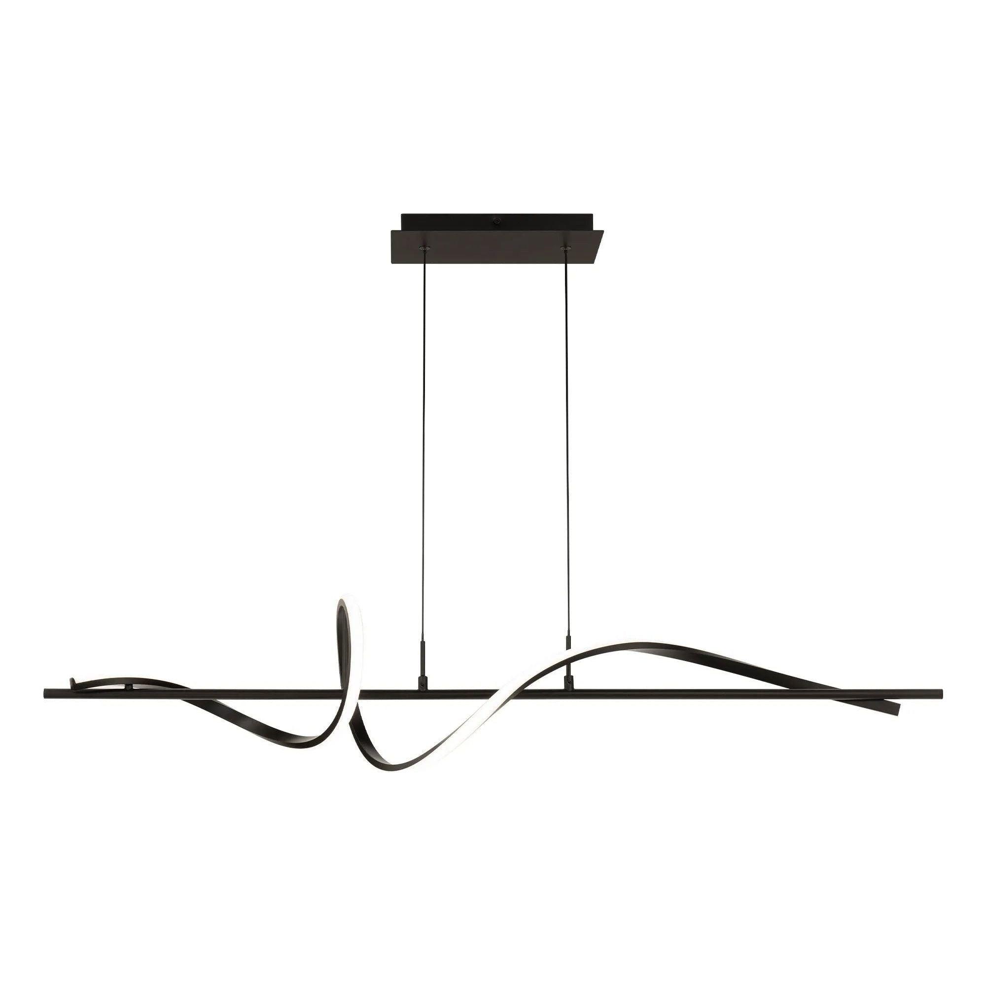 WAC Lighting - Corkscrew LED Linear Pendant - PD-39443-27-BK - Canada Light Shop