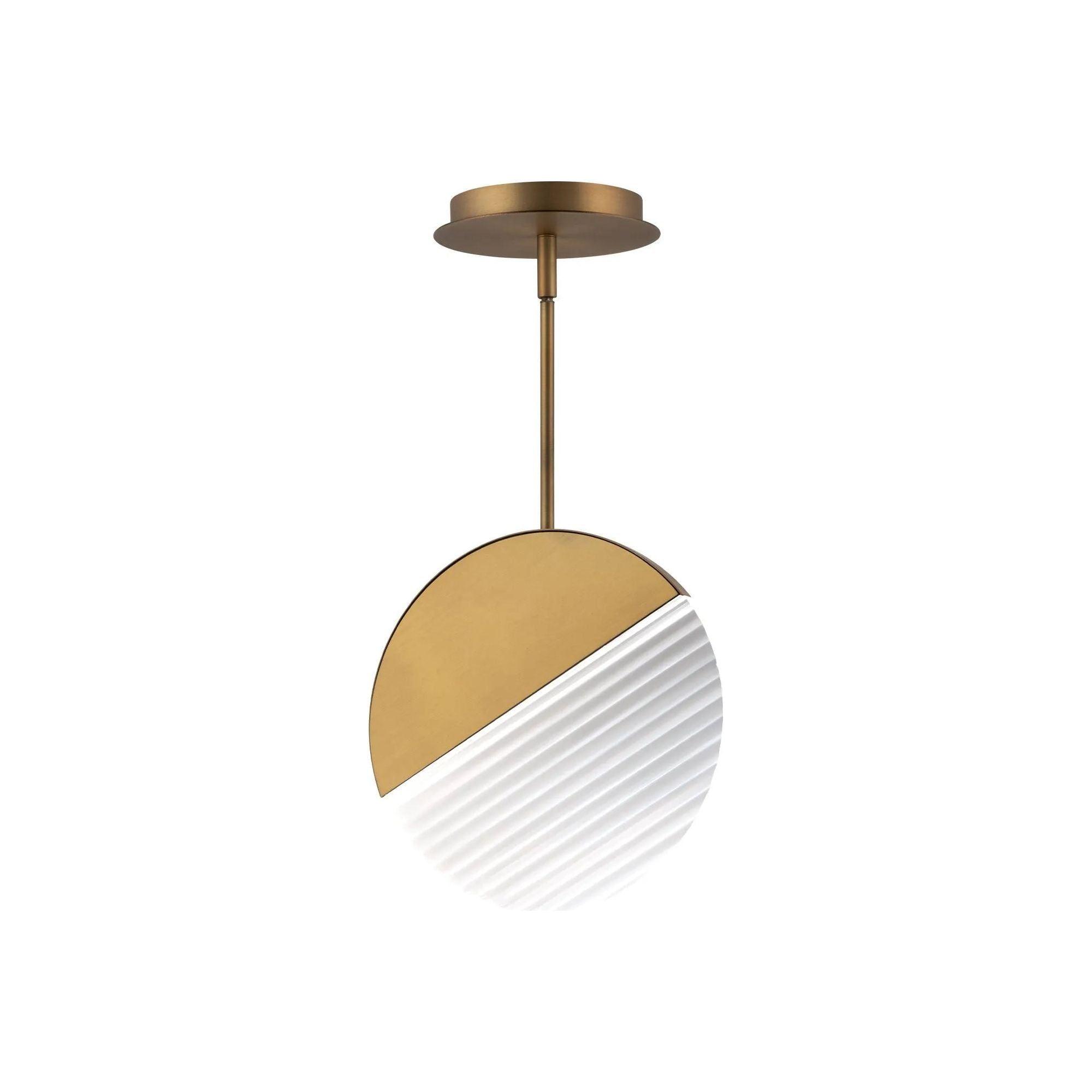 WAC Lighting - Crescent LED Mini Pendant - PD-25410-27-AB - Canada Light Shop