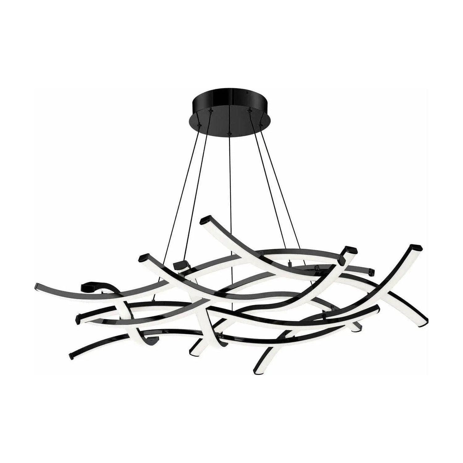 WAC Lighting - Divergence LED Chandelier - PD-60944-BK - Canada Light Shop
