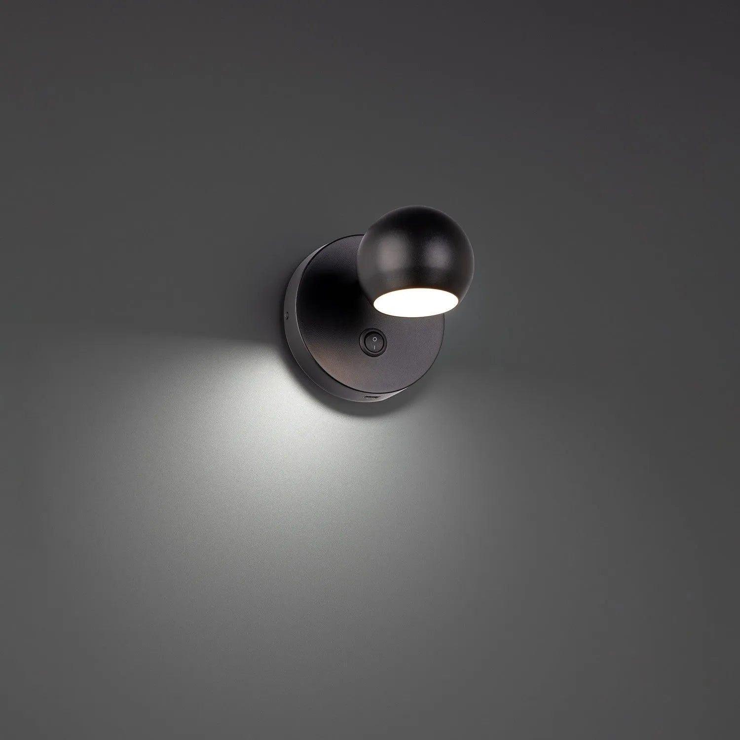 WAC Lighting - Duplex LED Bed Task Light - BL-67305-BK - Canada Light Shop