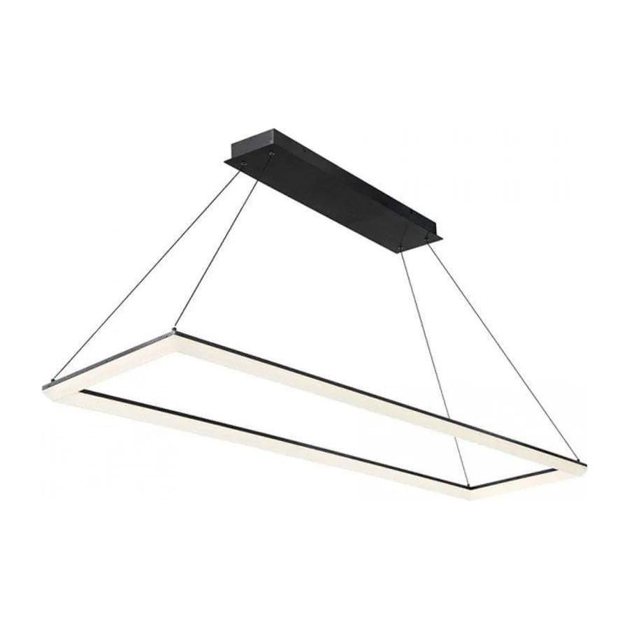 WAC Lighting - Frame LED Linear Suspension - PD-29858-BK - Canada Light Shop