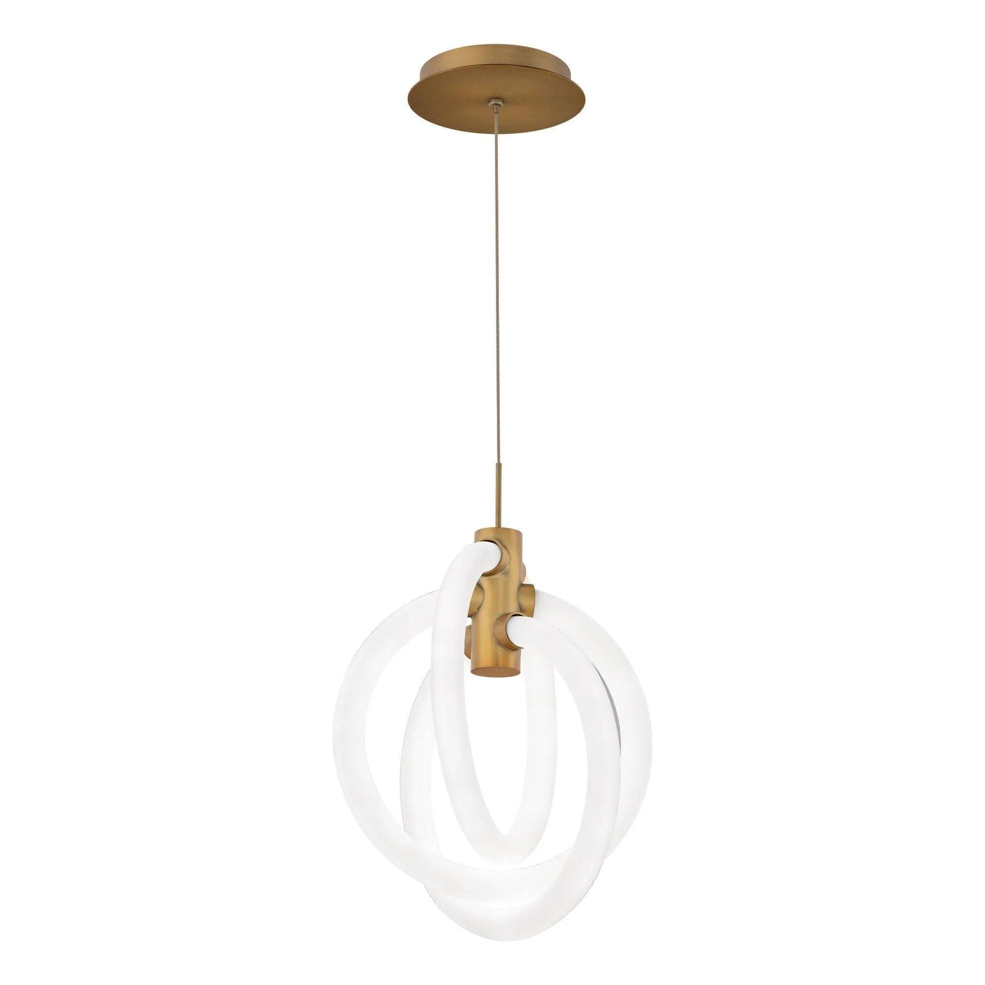 WAC Lighting - Knot LED Mini Pendant - PD-27413-27-AB - Canada Light Shop