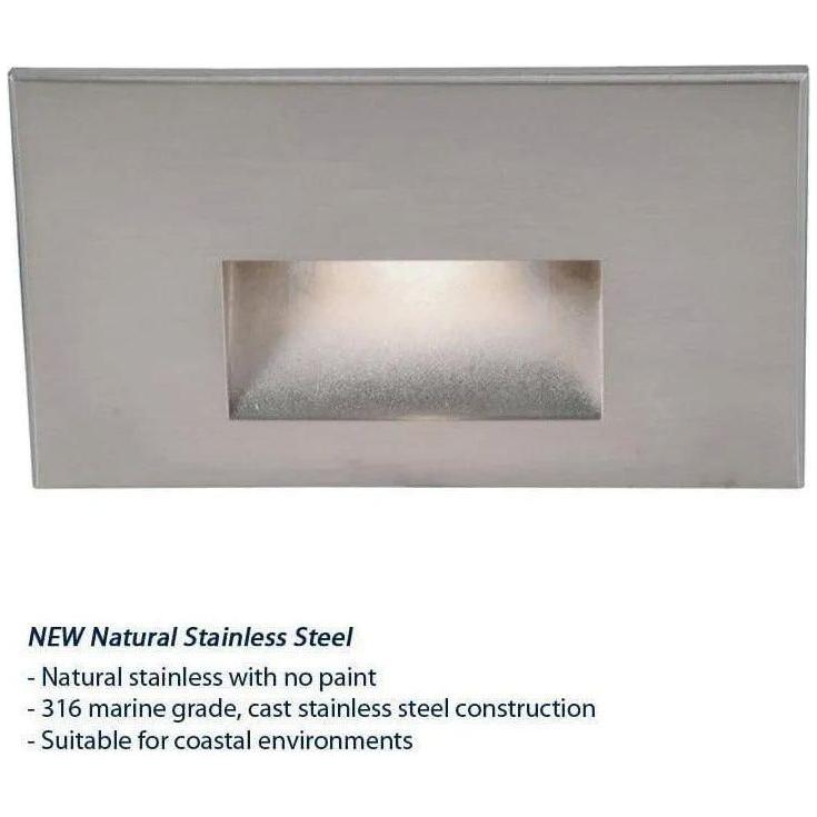 WAC Lighting - LEDme Horizontal LED100 Step and Wall Light - WL-LED100-C-SS - Canada Light Shop