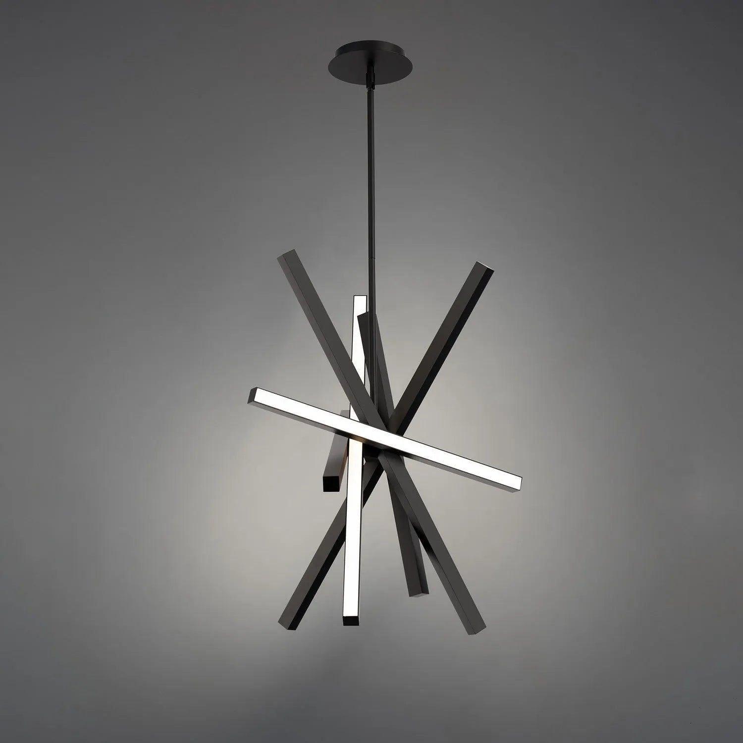 WAC Lighting - Paralla x LED Chandelier - PD-73128-BK - Canada Light Shop