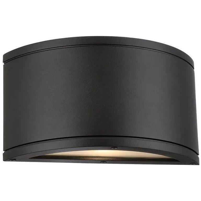 WAC Lighting - Tube Half Cylinder LED Outdoor Wall Light - WS-W2609-BK - Canada Light Shop
