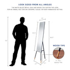 Adesso Home - Louise Floor Mirror - WK6287-01 - Canada Light Shop