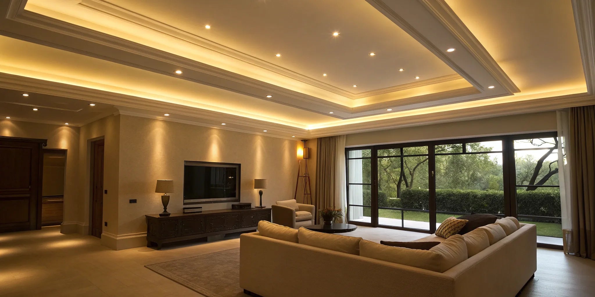 Recessed light with vapour barrier.