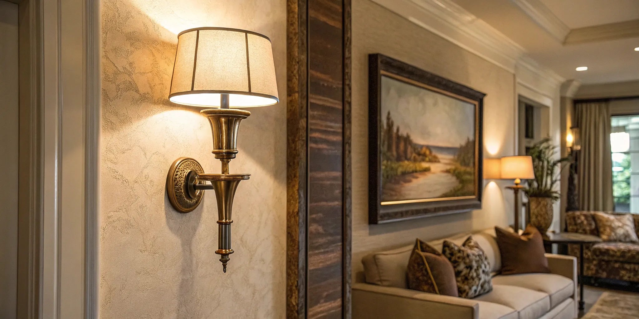Elegant wall sconce.