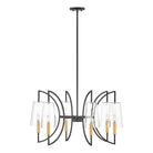 Savoy House - 1-7168-6-143 - Six Light Chandelier - Hanley - Matte Black and Warm Brass