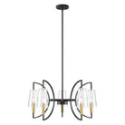 Savoy House - 1-7169-5-143 - Five Light Chandelier - Hanley - Matte Black and Warm Brass