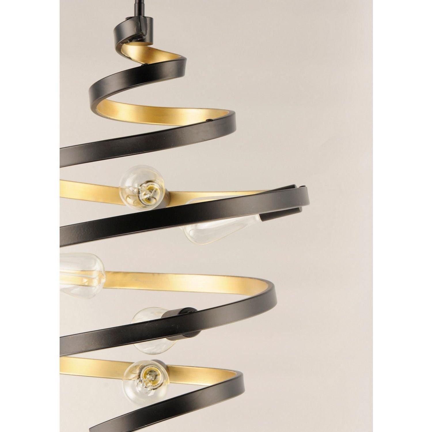 Maxim Lighting - Twister Pendant - 12235BKGLD - Canada Light Shop