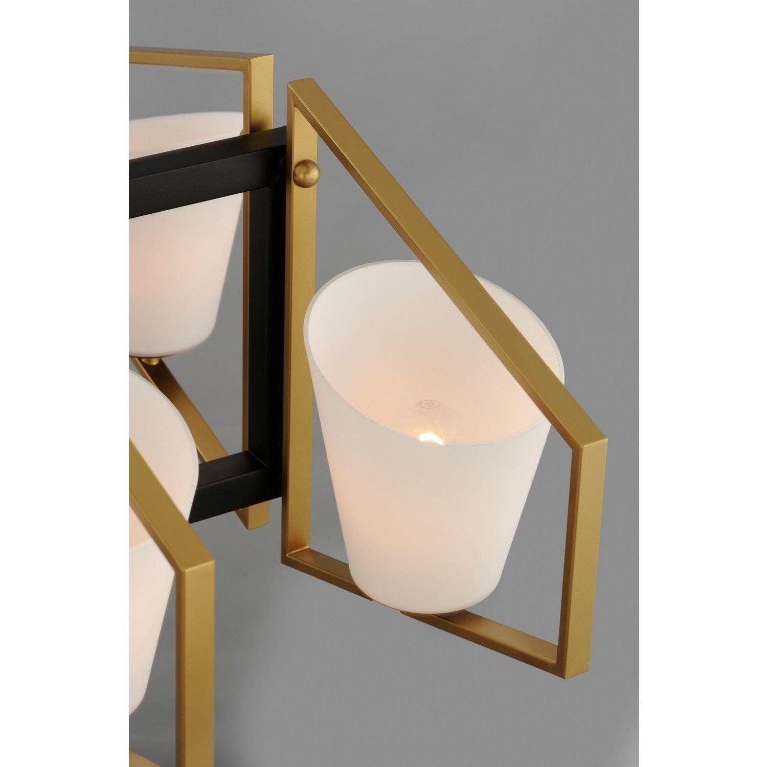 Maxim Lighting - Oblique Linear Pendant - 26358SWGLDBK - Canada Light Shop