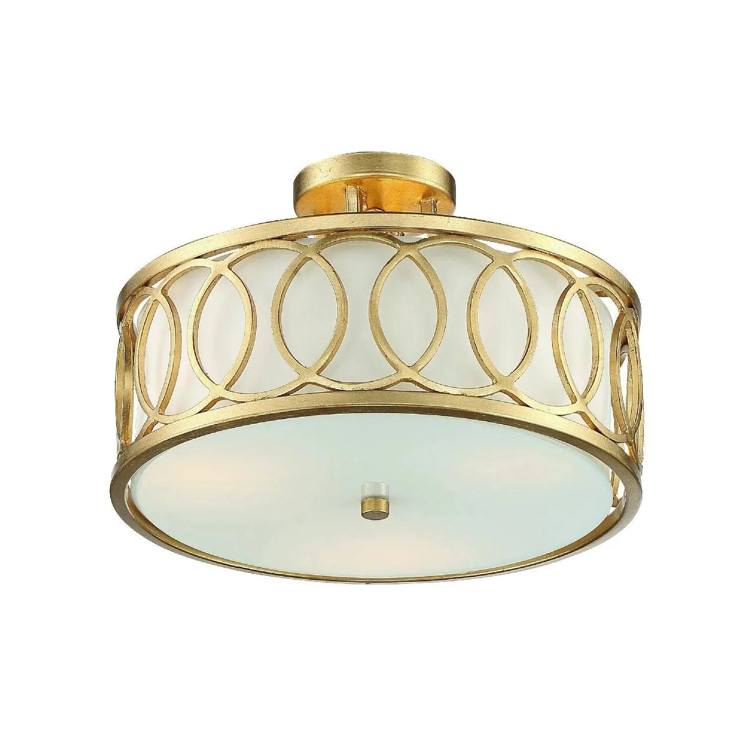 Crystorama - Graham Three Light Ceiling Mount - 285-GA - Canada Light Shop