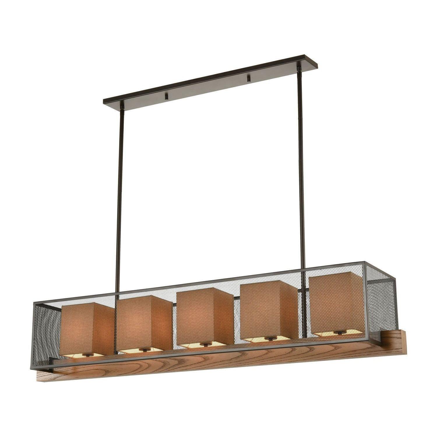 ELK Home - Crossbeam Linear Chandelier - 33347/5 - Canada Light Shop