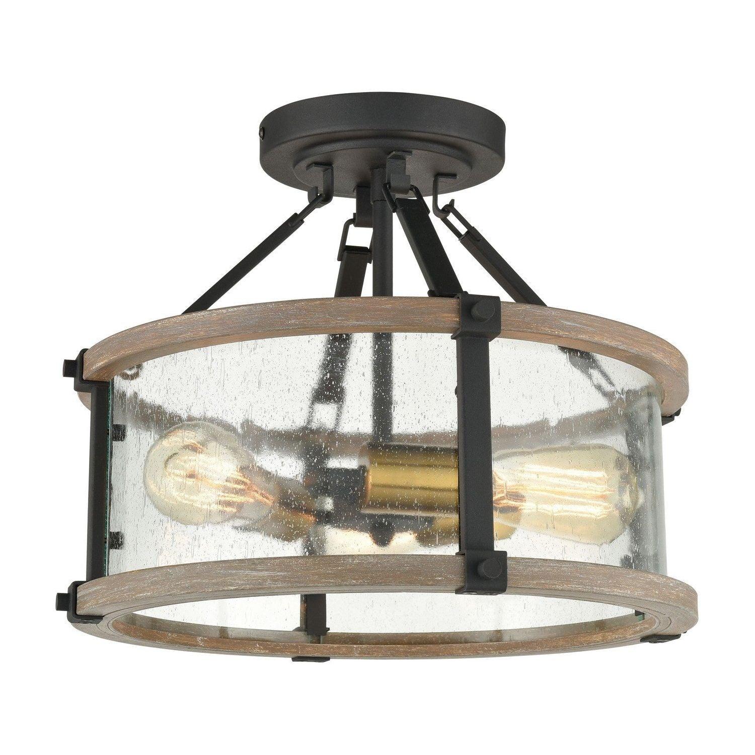ELK Home - Geringer Semi Flush Mount - 47286/3 - Canada Light Shop