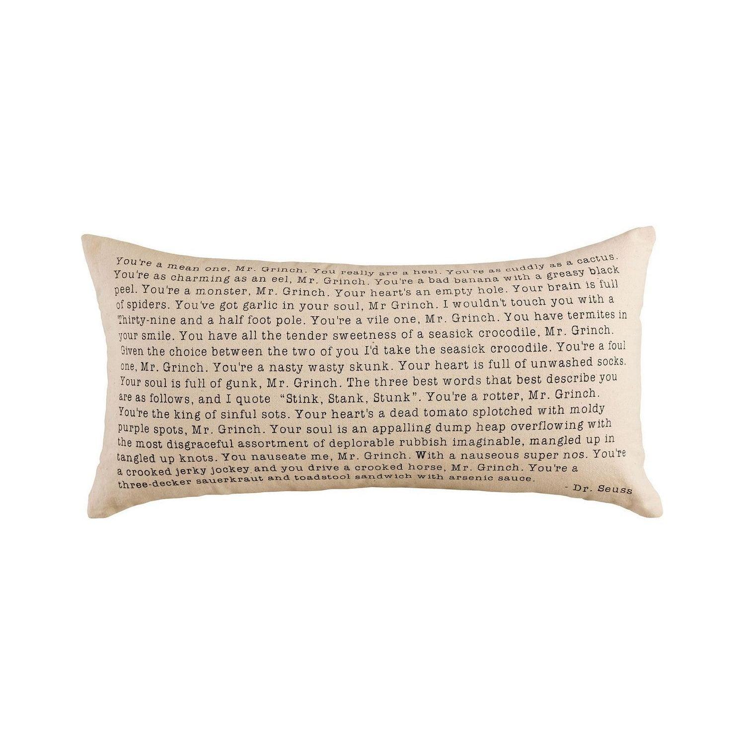 ELK Home - Grinch Pillow - Cover Only - PLW016-P - Canada Light Shop