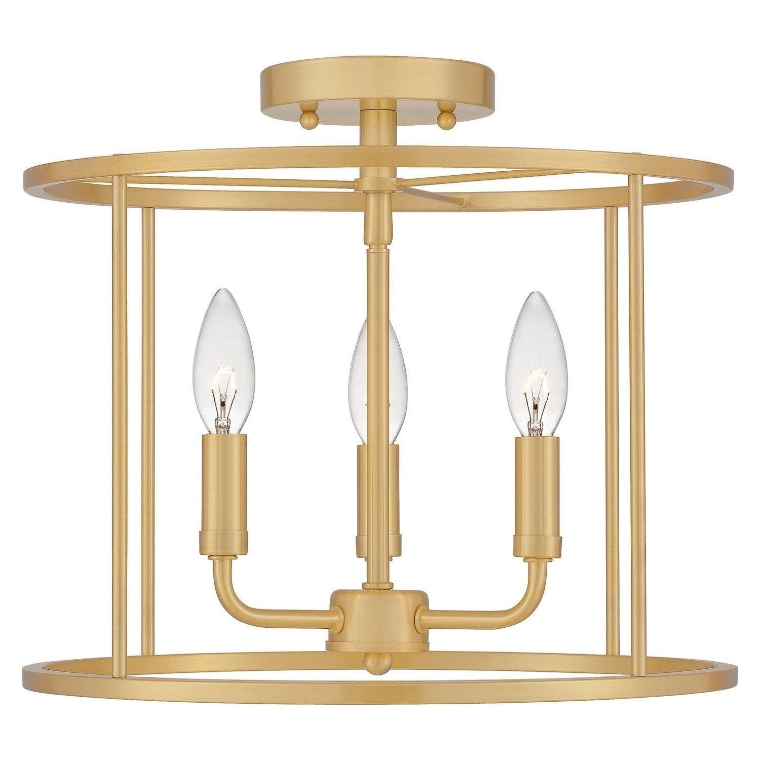 Quoizel - Abner Semi Flush Mount - ABR1714AB - Canada Light Shop