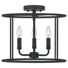 Quoizel - Abner Semi Flush Mount - ABR1714MBK - Canada Light Shop