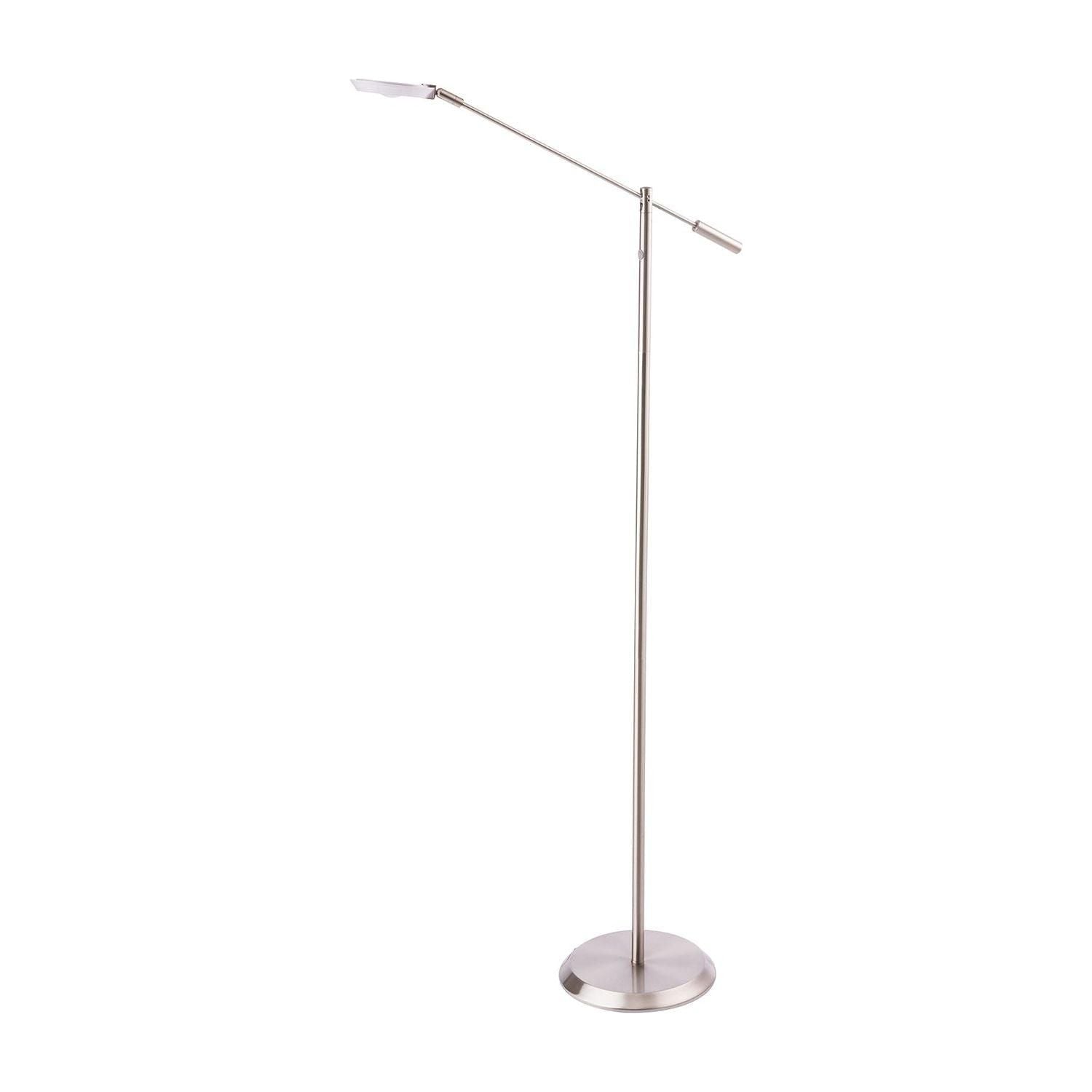 Kendal Lighting - Iggy LED Floor Lamp - FL5021-SN - Canada Light Shop
