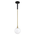 Kendal Lighting - Ambience Pendant - PF100-1L-BLK/BRS - Canada Light Shop