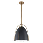 Kendal Lighting - Vilia Pendant - PF120-BLK/BRS - Canada Light Shop